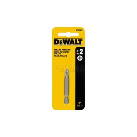 Dewalt DeWALT 2 Phillips Power Bit, DW2022B, 2 Bit Length, 100PK DW2022B
